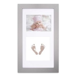 Baby Handprint & Footprint Kit, Baby Picture Frame. Inkless & Mess Free 17.7x11